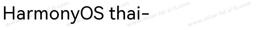 HarmonyOS thai字体转换